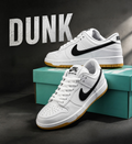 SB Dunk Low White Black