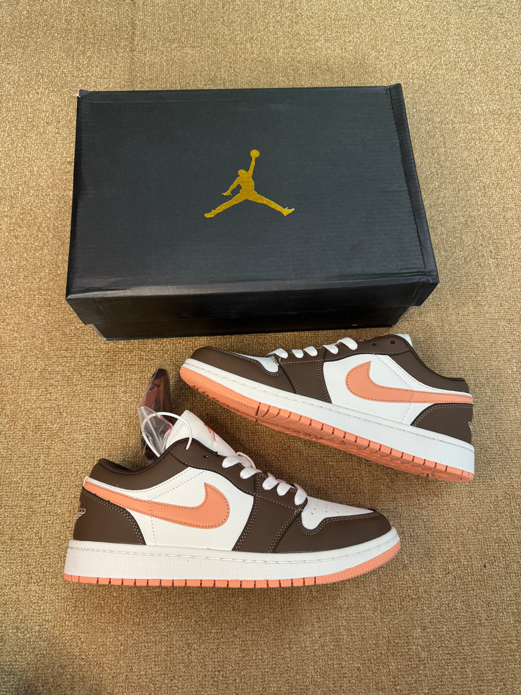 Air Jordan 1 Low White Baroque Brown